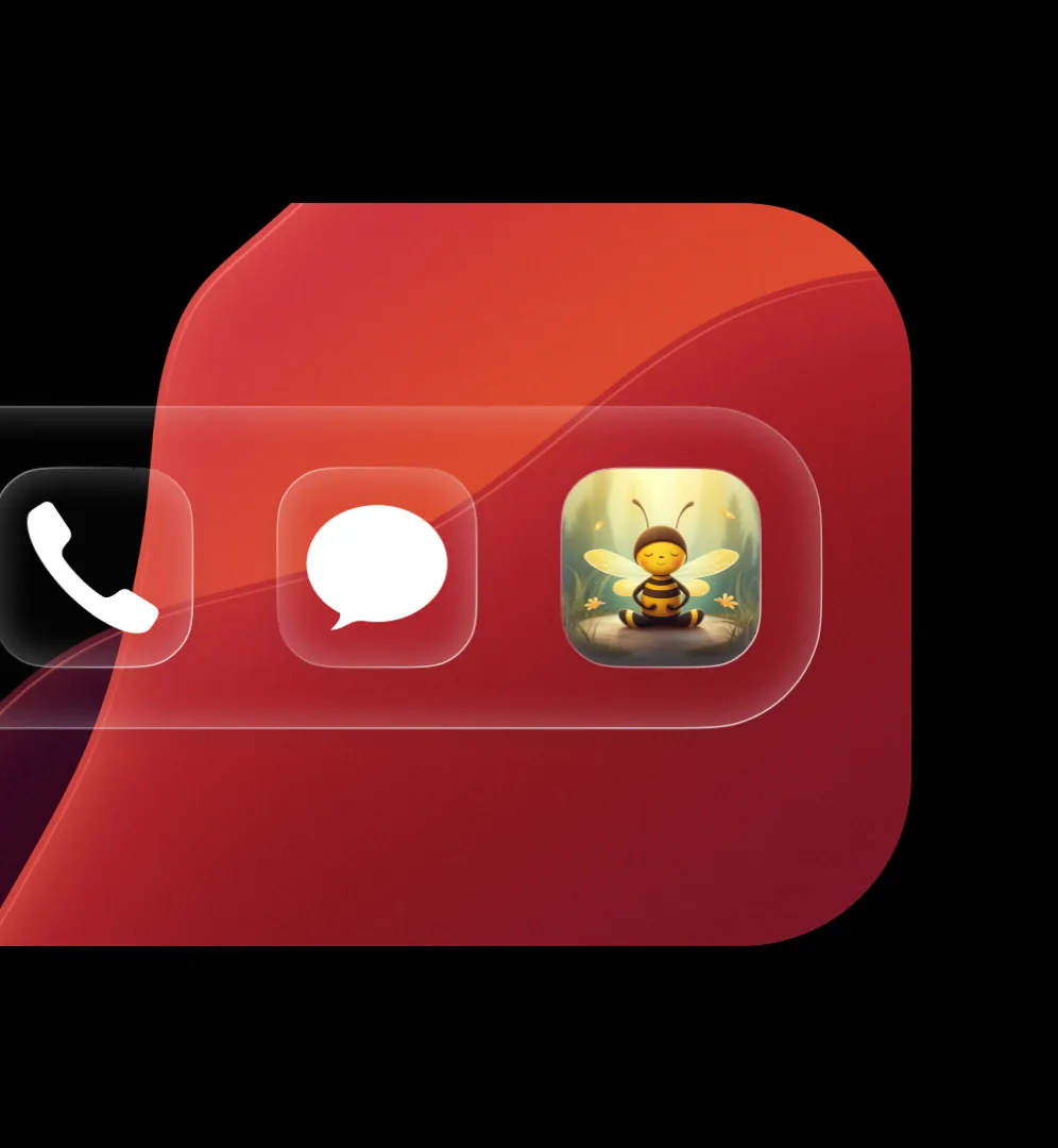 BeeCalm quick-access widget